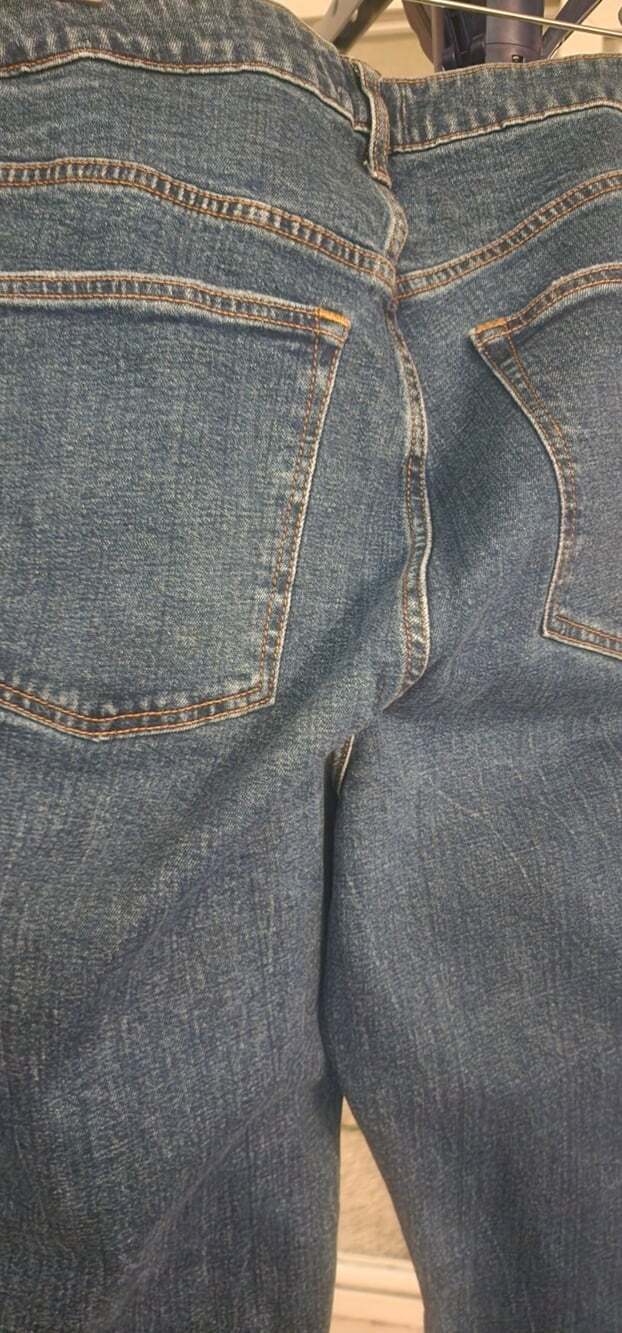 Abercrombie & Fitch Curve Love High Rise The Mom Jeans Womens 36/22 Blue NWT T1 - Picture 4 of 8